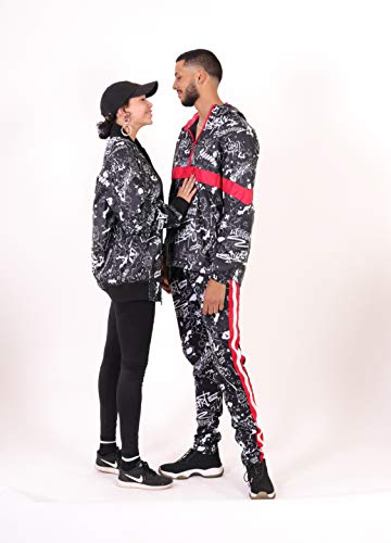 Image of Screenshotbrand Lightweight Hooded Water Resistant Windbreaker - Zip-up Fashion Map Print Rain Jacket