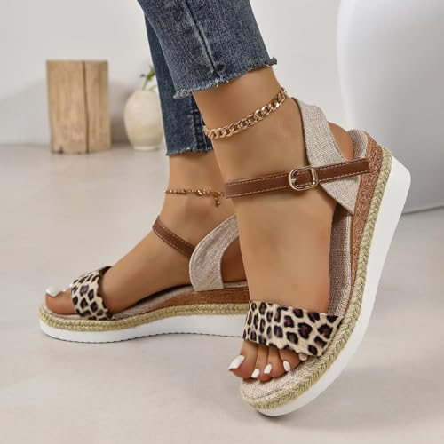 Chaussures compensées orthopédiques femmes à bride réglable - 4