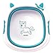 SLDAGe Lavabo Plegable Redondo Multiusos,Cute Cartoon Children Lavabo Portátil Baby Outdoor Travel Plegable Lavabo Elástico,Azul,Large