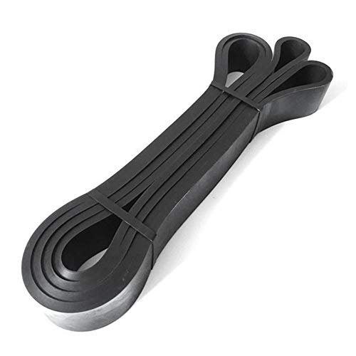 Banda elástica de látex natural de 208 cm para yoga, entrenamiento de fuerza, gimnasio en casa, fitness, ejercicio, entrenamiento, banda elástica con bolsa de transporte