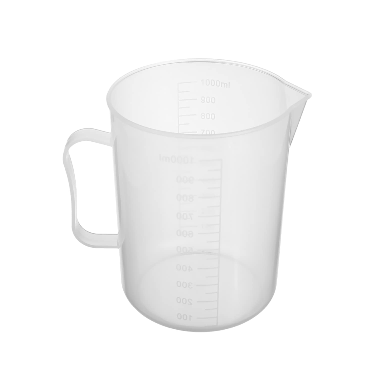 Othmro Measuring Cup 1000ml PP Plastic Graduated Beaker Transparent for Lab Kitchen Liquids 2pcs product thumbnail 7