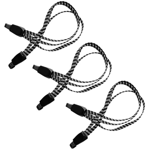 3 Pcs Bike Bungee Cords with Plastic Hoods