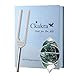 Ckakra Sound TherapyTuning Fork with Healing Crystals Kit, Meditation & Relaxation gift for women, Claming Tools,852Hz Solfeggio Frequency Third Eye Chakra,Silver