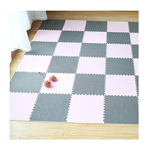 AWSAD Dalles en Mousse Touche Confortable Décoration D'intérieur Tapis Rampant for Enfants, 4 Couleurs 30x30x0.8cm (Color : C, Size : 18pcs)