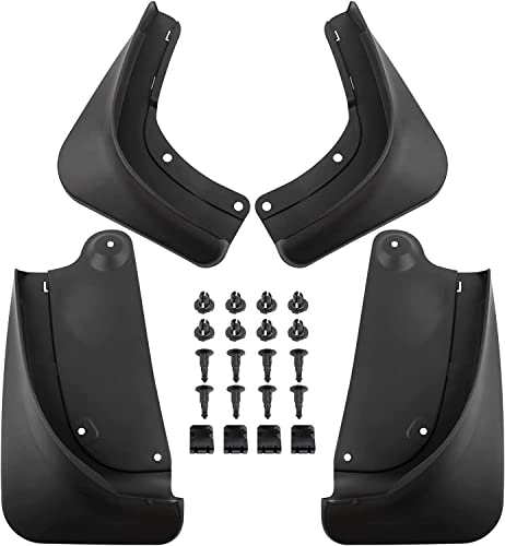 Image of For Tesla Model Y Mud Flaps Splash Guards No Need to Drill Holes 2021 2022 2023 Upgraded (Set of Four) Model Y Fender Mud Guard Accessories