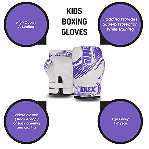 Junior/kids Boxing Gloves Sparring * Pro 2oz-4oz-6oz Punch Bag Fight MMA Muay Thai Grappling Fight Mitts Martial Arts Training Kickboxing Punching Glove (Blue - Image 3