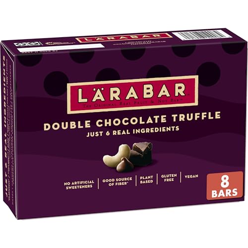 Larabar Double Chocolate Truffle, Gluten Free Vegan Fruit & Nut Bars, 8 ct