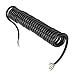 Trailer Wire Extension Coiled Cable, 12.8ft 20AWG 7 Core Polyurethane Copper Trailer Extension Cable for Tow Truck RV, Suitable for Car, Solar, Inverter