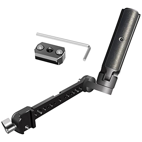 Cofunkool Handle Grip Sling Handgrip Adjustable Handheld Grip Aluminum Extension Bracket For Dji Ronin S/Sc / Rs2 / Rsc2 / Rs3 / Rs3 Pro Zhiyun Weebill-S Gimbal With Cold Shoe Mount 1/4" 3/8" Thread #TOP12