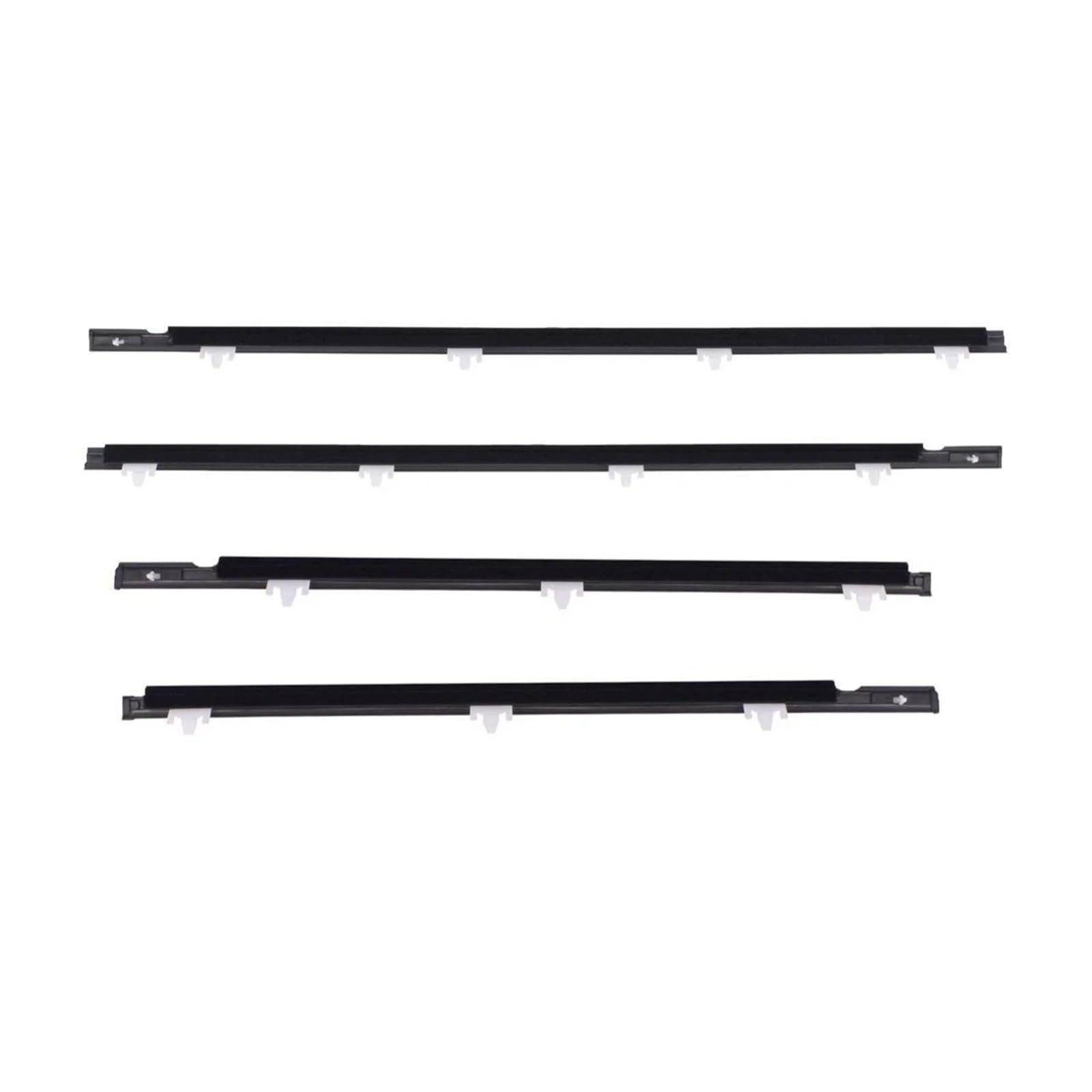Sifusm One Color Rubber Seal 4Pcs Black For Nissan For Sentra For Sunny B13 4D Sedan 1991-1994 Car Weatherstrip Window Moulding Trim 80820-50Y01 Strip