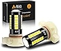Alla Lighting 5201 DRL PS19W 5202 LED Fog Lights Bulbs 9009 PS24W FF 12085 C1, 6000K Xenon White 2800lm Xtreme Super Bright 5730 33-SMD 12V Daytime Running Lights Lamps Replacement