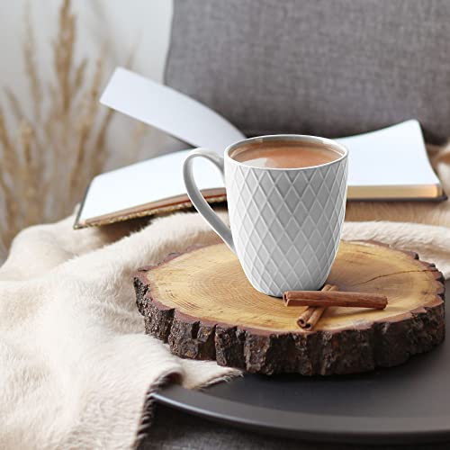 MIAMIO - Coffee Mugs set of 6 / Coffee Cups - 6 x 14 Oz Ceramic Mugs - Large Coffee Mugs - Microwave & Dishwasher safe - Palmanova Collection (Blue) - Image 6