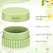 Maxcheck 4 Pcs Travel Containers for Toiletries 0.68 Oz/20 ml Small Silicone Cream Jar with Lid Mini Leakproof Lotion Jar Refillable Travel Cosmetic Container for Face Body Skin Cream (Green Color)