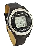 Cadex VibraPlus - 8 Alarm Reminder Watch with Vibrating/Beep Notifications - Vegan Leather Band