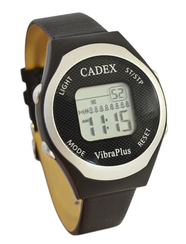 Cadex VibraPlus - 8 Alarm Reminder Watch with Vibrating/Beep Notifications