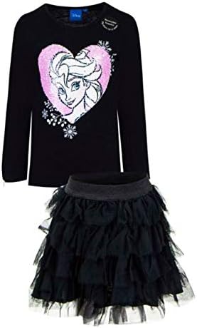Amazon アナと雪の女王 エルサ スパンコール 長袖tシャツ スカート セット キッズ 子供服 キャラクター 普段着 ディズニー Tシャツ カットソー 通販