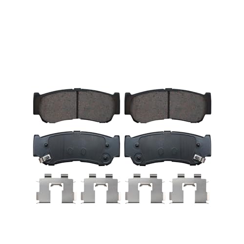 Image of Detroit Axle - Front & Rear Brake Pads for 2007 2008 2009 Hyundai Santa Fe
