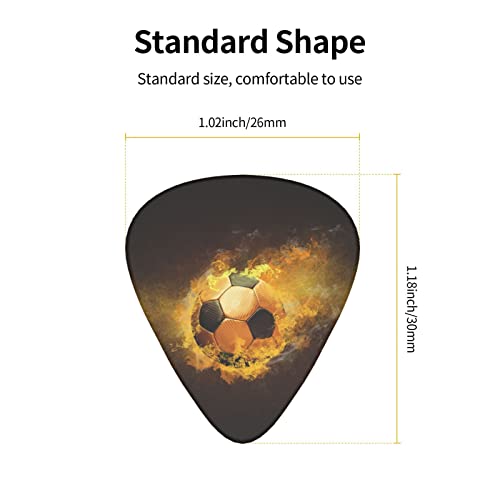 Jeu de 12 médiators de guitare de football de football pour guitare acoustique, guitare électrique, contrebasse, ukulélé - Les Beatles, Paul McCartney, John Lennon, RIngo Starr, George Harrison Jeu de 12 médiators de guitare de football de football pour guitare acoustique, guitare électrique, contrebasse, ukulélé – Image 5