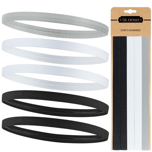 Blooms 5 Pezzi Sportiva Fascia Capelli - Fascetta Capelli Uomo
