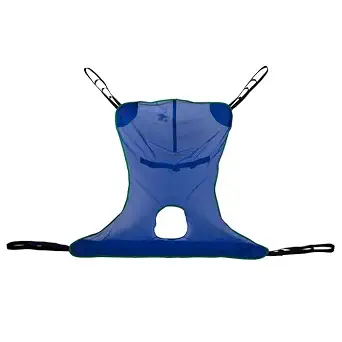 Dynarex Full Body Mesh Sling with Commode Opening, X-Large, Blue