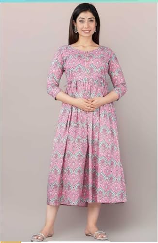 Image of Women's Maternity Kurti for Feeding Zippers |Easy Breastfeeding Kurti for Nursing Pre and Post Pregnancy (Combo of 2 Kurti)