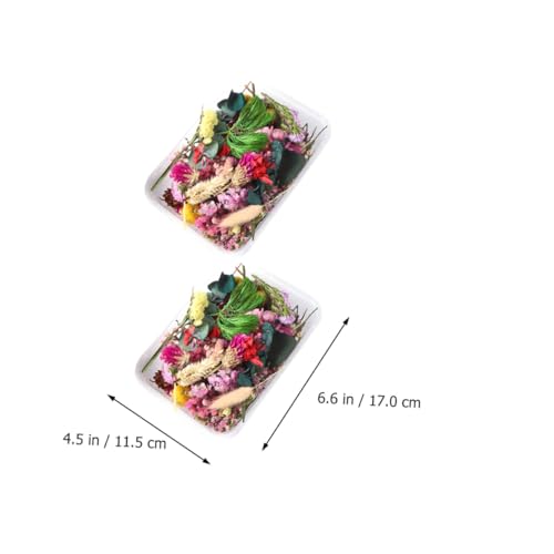 6 cajas flores naturales secas para manualidades y decoración miniatura 3