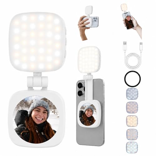 Lampe de téléphone LED rechargeable pour réussir vos Vlogs et séances maquillage n'importe où