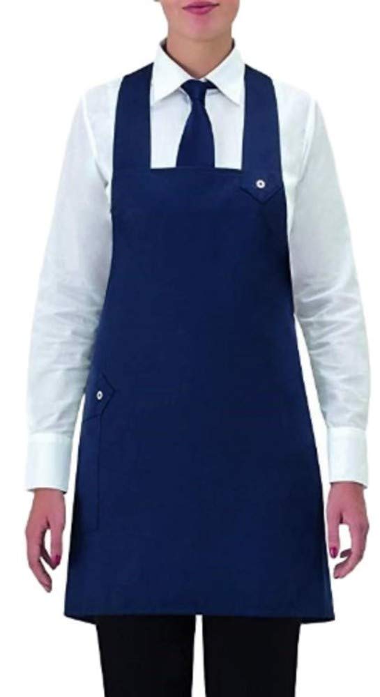 Grembiule Da Cucina Giblor's Elettra - Nero, Pettorina Regolabile, Taglia Unica