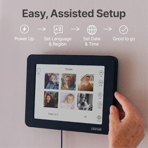 Image of American Lifetime New 2026 Dementia Clock Large Digital Clock for Seniors, Alzeimer Clock Large Display with Custom Alarms, Clock with Day & Date for Elderly, Digital Calendar Premium Black Pro