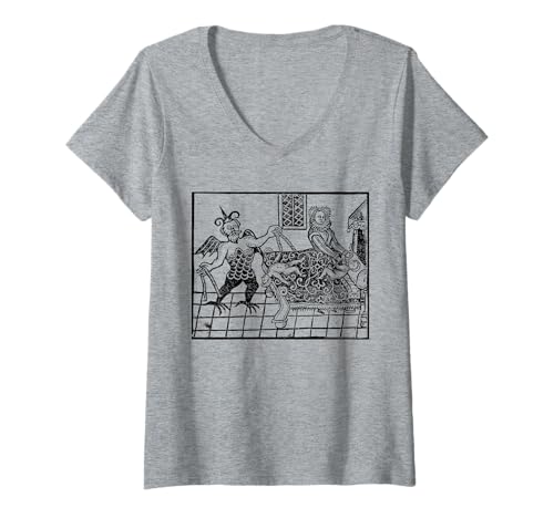 Womens Baby Stranglers V-Neck T-Shirt