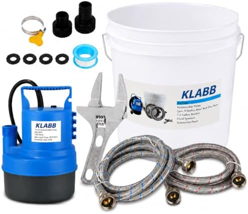 KLABB Tankless Water Heater Flush Kit with 1/2HP Pump System | Co...