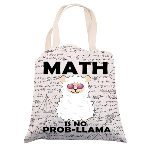 Bolsa Tote para Profesores de Matemáticas Llama Divertida miniatura 7