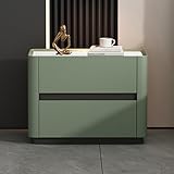 commode dessus marbre Prête à l'emploi : la table de chevet est livrée entièrement assemblée, ce qui la rend facile à déballer et à placer à côté de votre lit pour une utilisation immédiate.