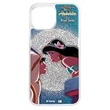 イングレム Inglem iPhone 15/14 / 13 Case, Disney Glitter Glitter Case, Aladdin and Jasmine