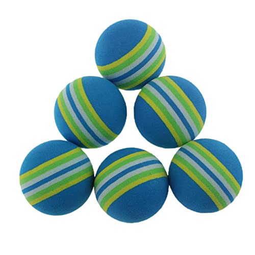 Totority 8個 軽量柔軟レインボーボール 屋内ゴルフ練習用 設計で家具やガラスに アプローチショット向けトレーニングボール