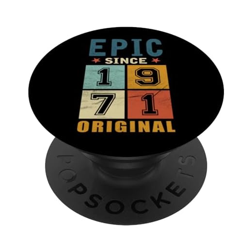Classic 1971 Original Vintage Epic since Cumpleaños PopSockets PopGrip Intercambiable