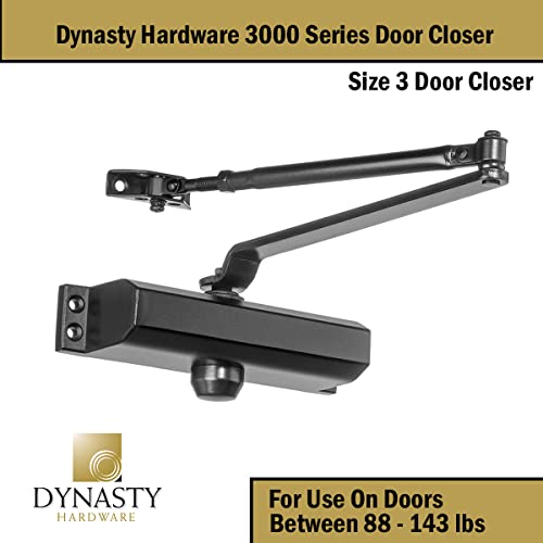 Dynasty Hardware DYN-3000-DURO Dynasty Door Closer, Commercial Grade Size 3 Spring thumb #2