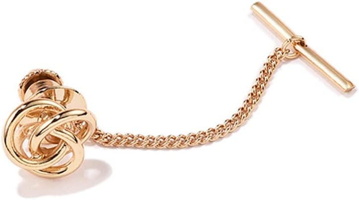 Men's Tie Pin Shirt Creative Three-Ring Weave Thread Ball Small Buckle Pin Tie Clip