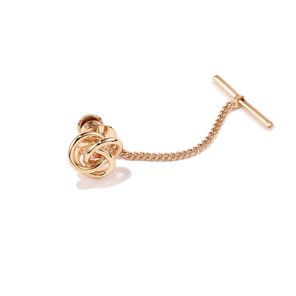 Herren-Krawatten-Pin-Shirt kreatives DREI-Ring-Gewebe-Gewindekugel Kleiner Schnalle Pin Krawatte Clip