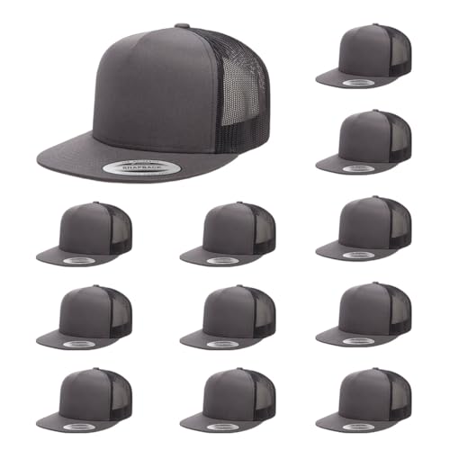 Yupoong 5-Panel Trucker Cap with Mesh Back