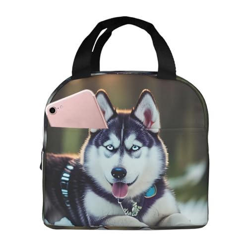 CarXs Husky Dog Versatile Lunch Bag â€“ Insulated Lunch Box Designed For Both Men And Women, That Fits All Your Needs