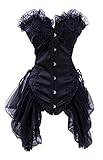Dieses stilvolle vollbrust corsage korsett dame Mieder wird häufig bei Hochzeiten, bustier korsage steampunk top renaissance,Weihnachtsfeiern, Nachtclubs, Cosplay,burlesque Halloween Kostümpartys, intimen oder ungezogenen Anlässen verwendet.