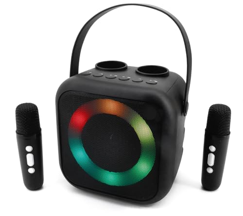 Enceinte Bluetooth portable Soundmaster BT2024 avec transducteur de voix et effets LED rythmés