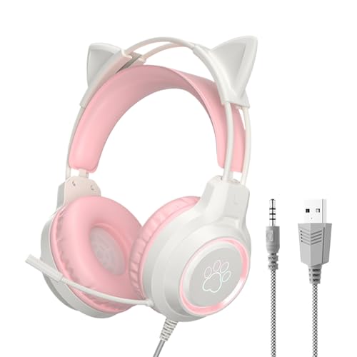 Kabelgebundene Kopfhörer, Komfortables Over-Ear-Design, 18,5 X 10 X 23 Cm, Geräuschunterdrückung Mit Mikrofon, Computer-Kopfhörer Zum Spielen Von Spielen, Klare...