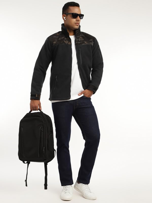 Image of MOUNTMILLER Men's Ripstop Dual Superbond HLKN Fleece Tactical Jacket | Water Repellant | Multi-Pocket | Abrasion-Resistant | Ideal for Outdoor, Hiking & Trekking