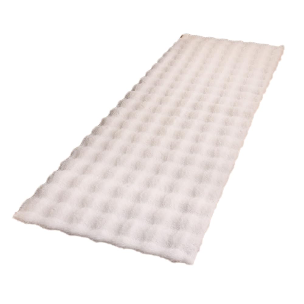Tapis en fourrure synthétique blanc pour descente de lit et déco salon