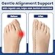 AnjoCare Hallux Valgus Trainingsbänder(3er Pack), Zehenspreizer zur Ballenzehen-Korrektur & Schmerzlinderung, Ballenkorrektur für Zehenausrichtung & Beweglichkeitstraining