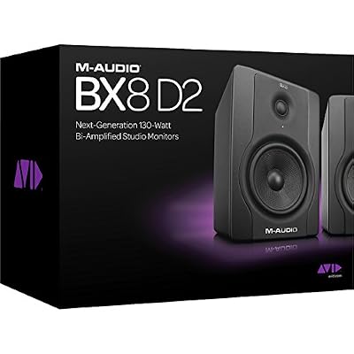 M-Audio BX8 D2 8-Inch Active 2-Way Studio Monitor Speakers