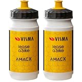 Pro Team 18.6oz Twinpack Daiya Professional Cycling Water Bottles of Visma Lease-a-Bike (Jonas Vingegaard, Marianne Vos, Sepp Kuss, Matteo Jorgenson and Wout van Aert)