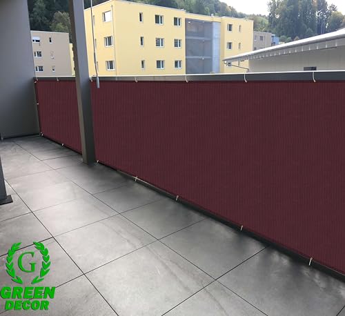 Image of HDPE Fabric Self Fold Baby Kids Safety Net Protector for Balcony & Staircase Railing Guard,Balcony Stairway Net Baby Safety Products for Indoor&Outdoor(Burgundy Color, 2X4 MTR)